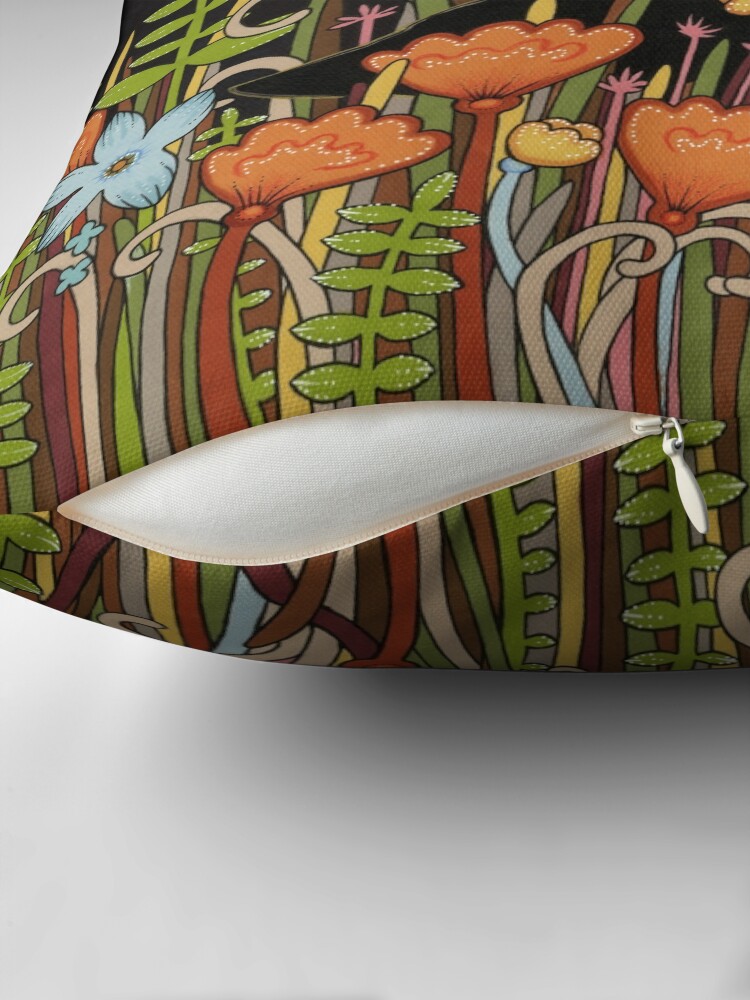 Thumbnail 2 of 4, Pillow, Blackbird designed and sold by AnitaInverarity.