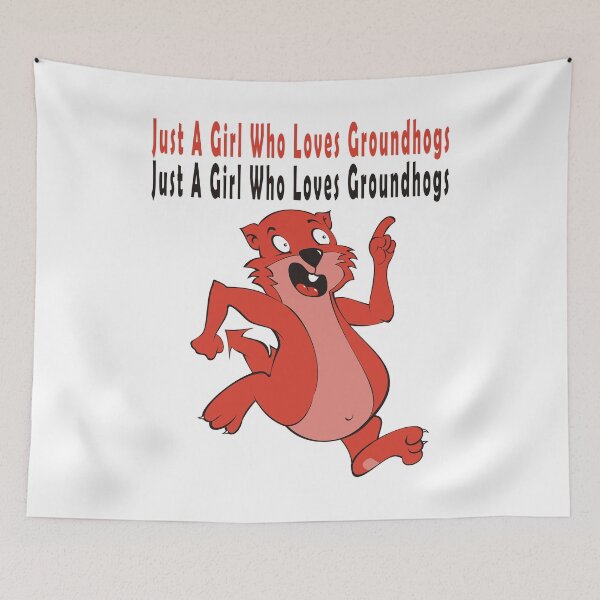 Item preview, Just A Girl Who Loves Groundhogs designed and sold by Soudesign99.
