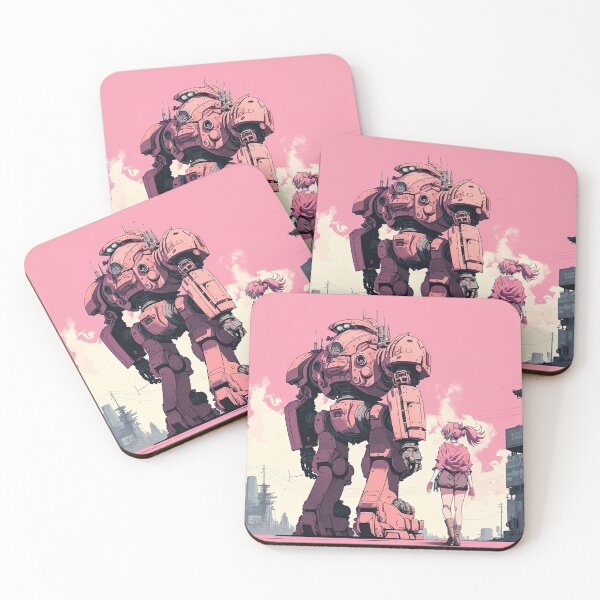 Item preview, Anime style Robot, Kawai color, cyberpunk city designed and sold by Daimonxart.