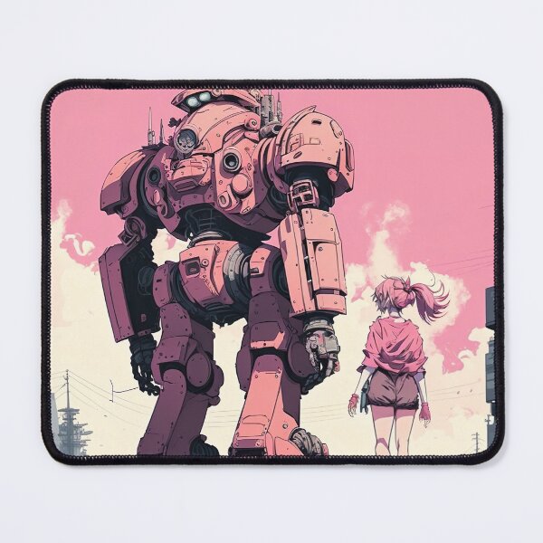 Item preview, Anime style Robot, Kawai color, cyberpunk city designed and sold by Daimonxart.