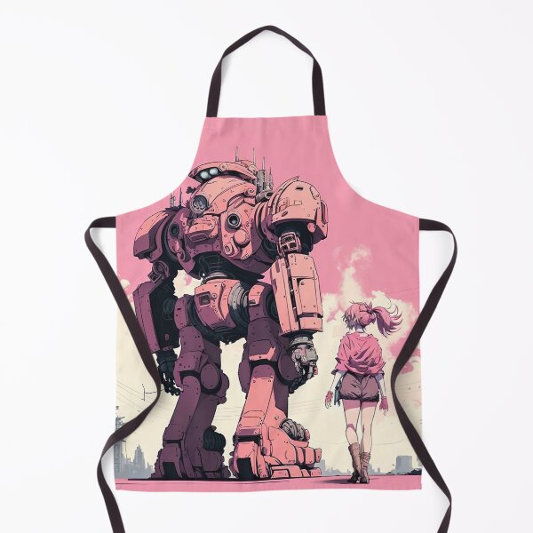 Item preview, Anime style Robot, Kawai color, cyberpunk city designed and sold by Daimonxart.