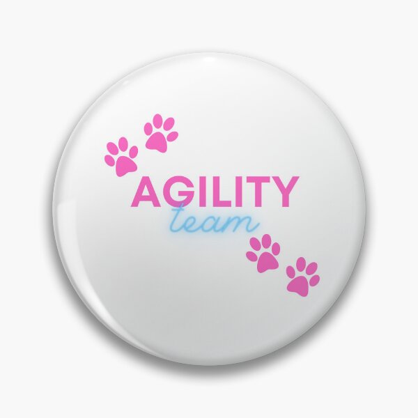 Item preview, Agility team in pink and blue with paws designed and sold by PausePapote.