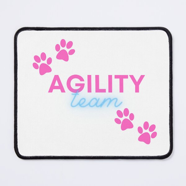 Item preview, Agility team in pink and blue with paws designed and sold by PausePapote.