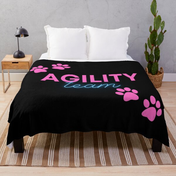Item preview, Agility team in pink and blue with paws designed and sold by PausePapote.