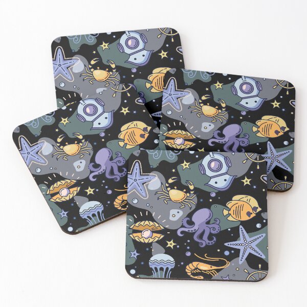 Item preview, Ocean animals design pattern designed and sold by Eskitus Fashion.