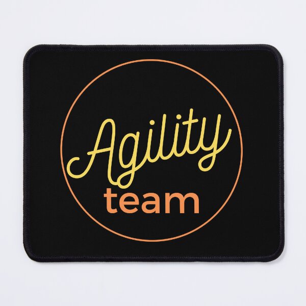 Item preview, Agility team in yellow and orange in a ring designed and sold by PausePapote.