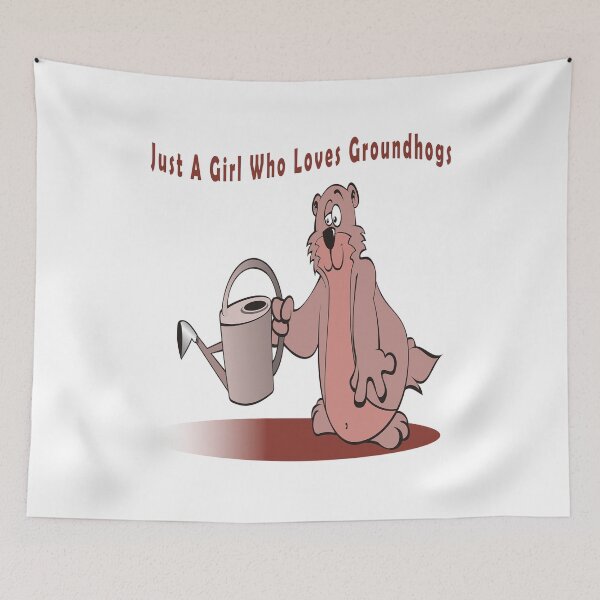 Item preview, Just A Girl Who Loves Groundhogs designed and sold by Soudesign99.