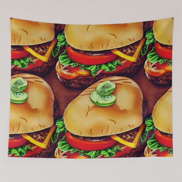 Item preview, Cheeseburger Pattern Cheeseburger Lover Burger designed and sold by yelly123.