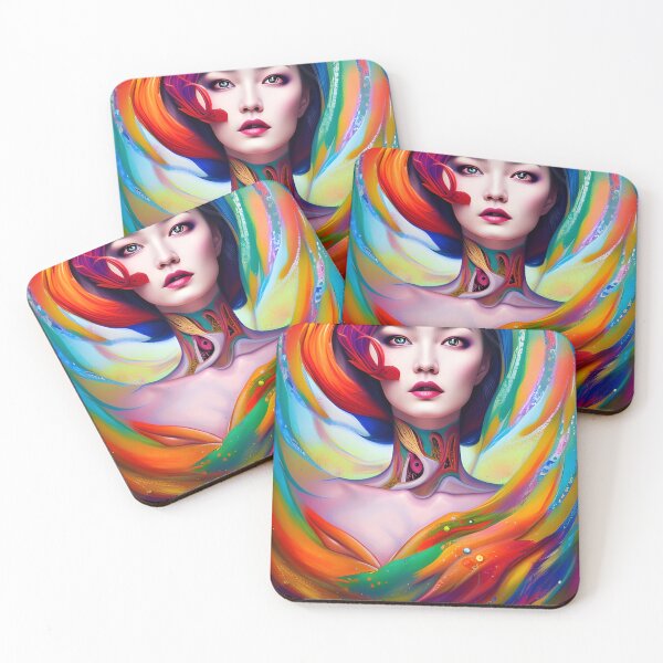 Item preview, Abstracted Impressions: Surreal Woman Portrait with Intricate Details designed and sold by artmanikin.