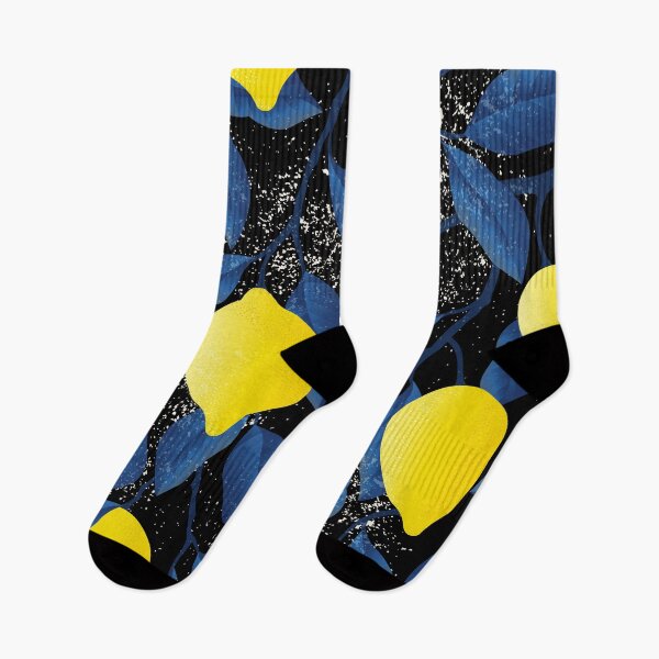 Item preview, Yellow Lemon tree pattern designed and sold by Eskitus Fashion.