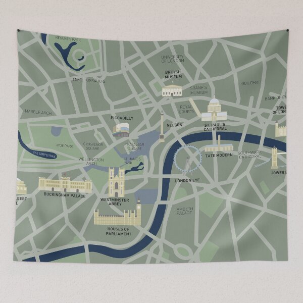 Item preview, London city map designed and sold by perfektdesign.