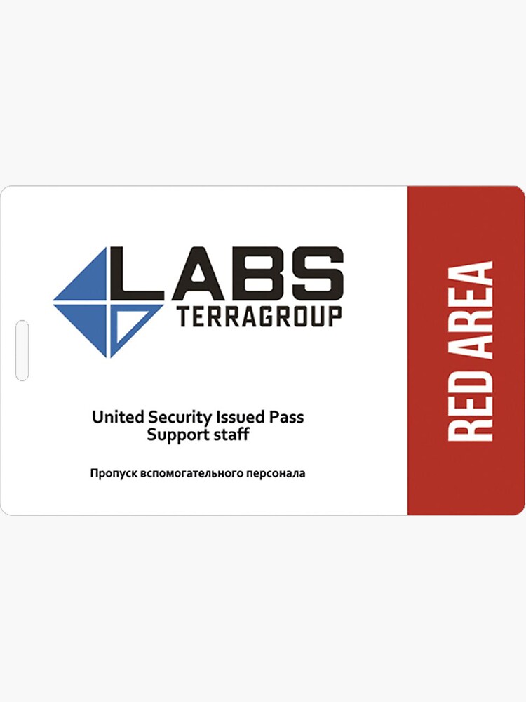 "Labs Red Keycard" Sticker for Sale by EggmanDesigns Redbubble