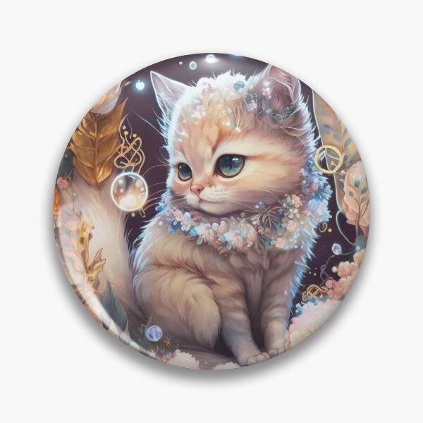 Item preview, Flowered Kitten designed and sold by MckennaiiShop.