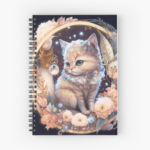 Item preview, Flowered Kitten designed and sold by MckennaiiShop.