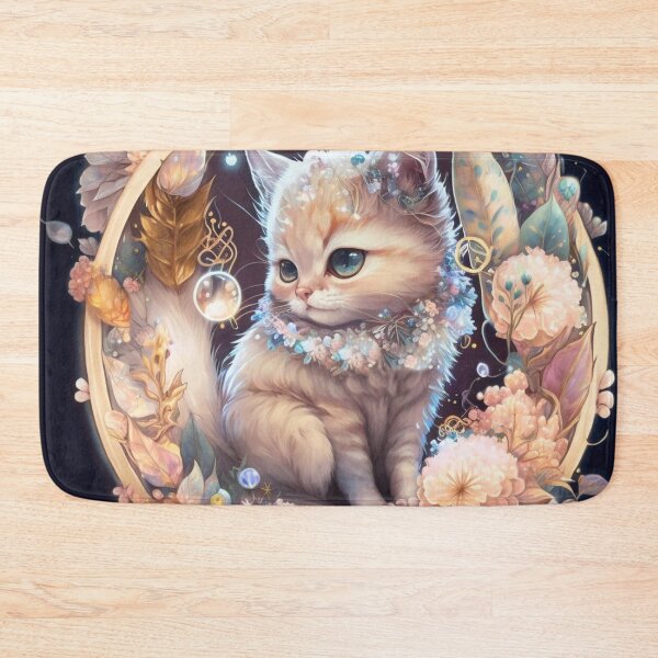 Item preview, Flowered Kitten designed and sold by MckennaiiShop.