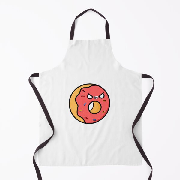 Item preview, Cute Cartoon Donut || Red Angry || Kawai designed and sold by cookingwithten.