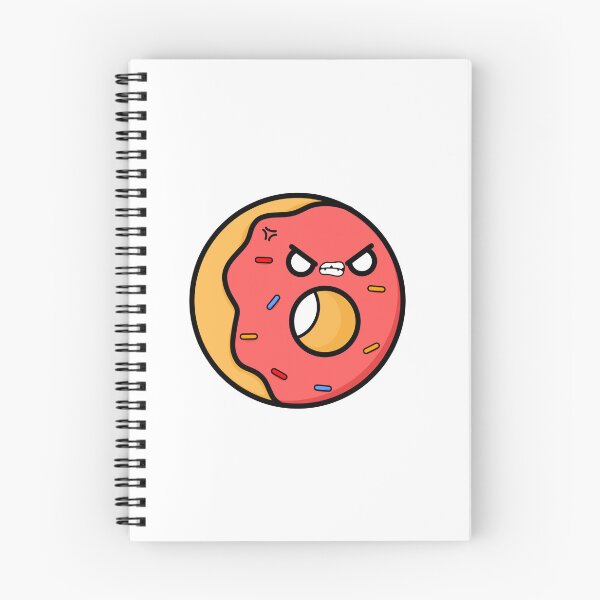 Item preview, Cute Cartoon Donut || Red Angry || Kawai designed and sold by cookingwithten.