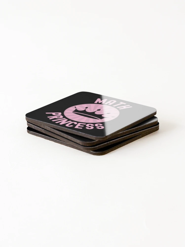 Thumbnail 4 of 5, Coasters (Set of 4), Math Princess - Math Lover, Math Teacher, Math Professor, Math Nerd, Mathematics, Statistics, Laboratories designed and sold by jadedscientist.
