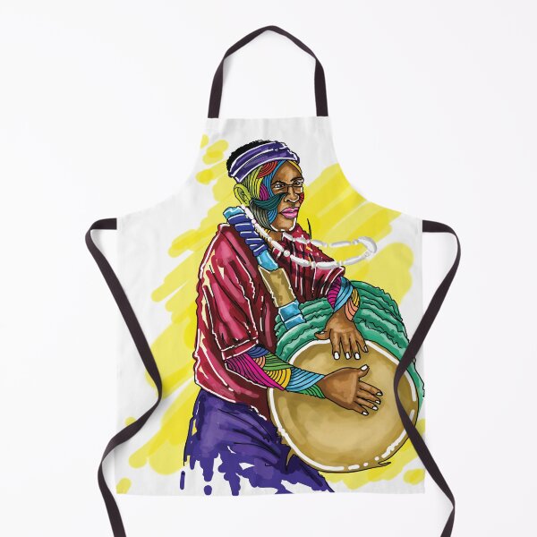 Item preview, Black African Man Drumming designed and sold by Kainene.