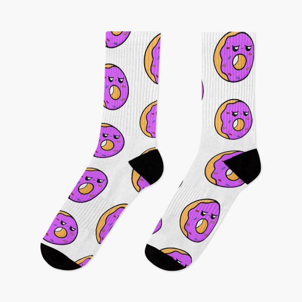 Item preview, Cute Cartoon Donut || Purple || Kawai designed and sold by cookingwithten.