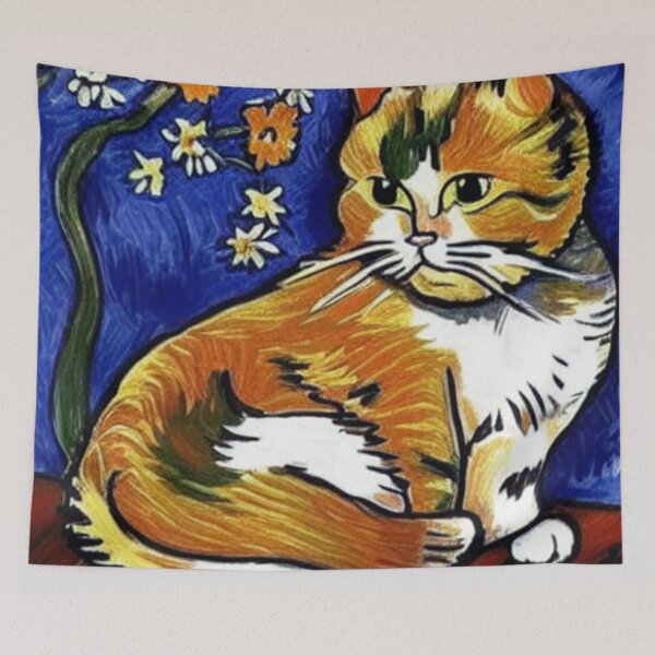 Item preview, Cat Vangogh designed and sold by Ashley Lustful.
