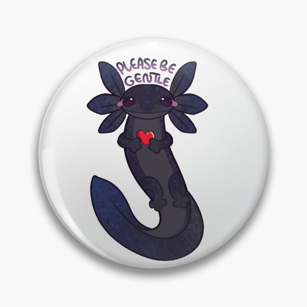 Item preview, Please Be Gentle Axolotl (Melanoid) designed and sold by Krispychisps.
