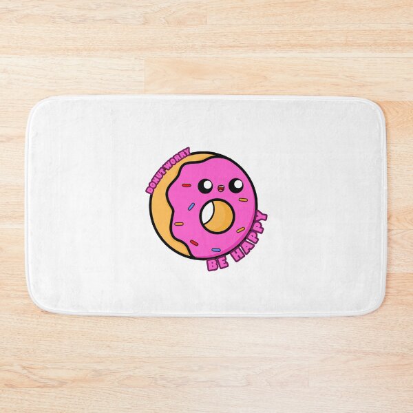 Item preview, Cute Cartoon Donut || Donut Worry Be Happy || Kawai designed and sold by cookingwithten.