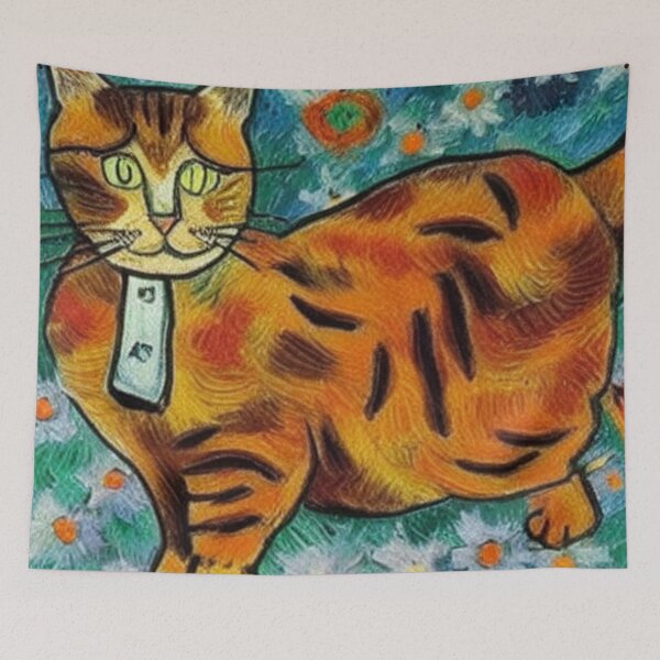 Item preview, Cat Vangogh designed and sold by Ashley Lustful.