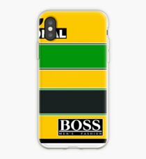Ayrton Senna McLaren era helmet. iPhone Case