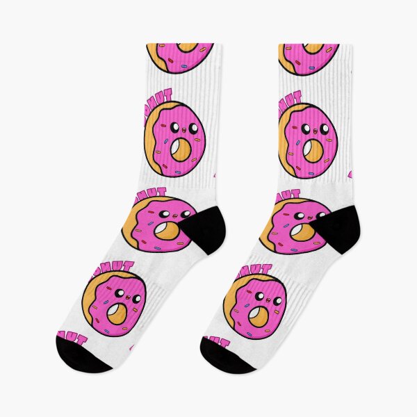 Item preview, Cute Cartoon Donut || Pink Donut || Kawai designed and sold by cookingwithten.