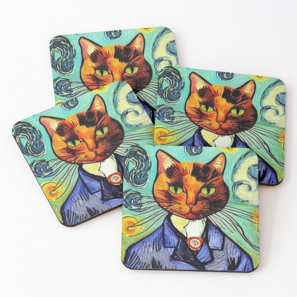 Item preview, Cat Vangogh designed and sold by Ashley Lustful.