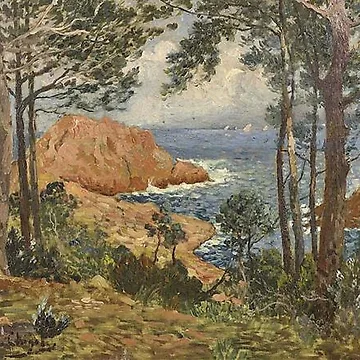 Artwork thumbnail, Eugene Chigot - Les Roches Rouges by tomorrowsart