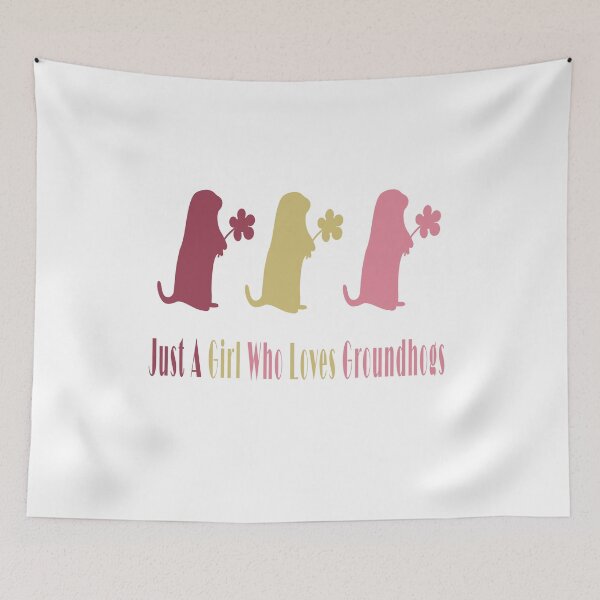 Item preview, Just A Girl Who Loves Groundhogs designed and sold by Soudesign99.