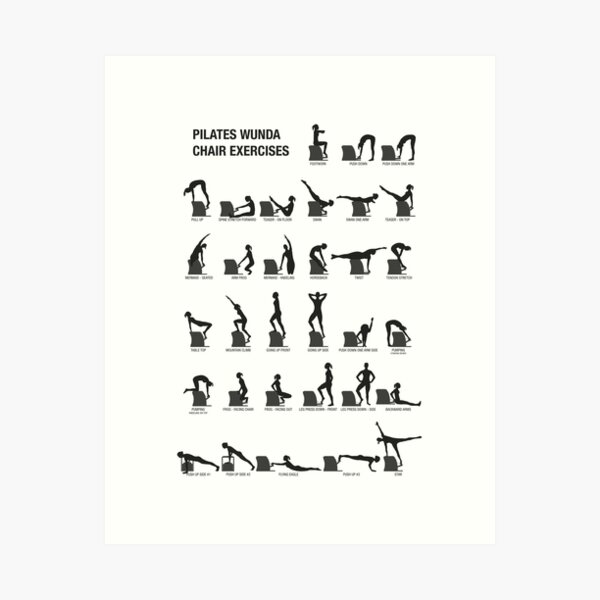 PILATES WUNDA CHAIR Exercises Chart Pilates Studio Decor Gift For Pilates  Enthusiasts Pilates Workout Printable Poster Canvas Painting Wall Art  Poster for Bedroom Living Room Decor16x24inch(40x60cm) : : Home