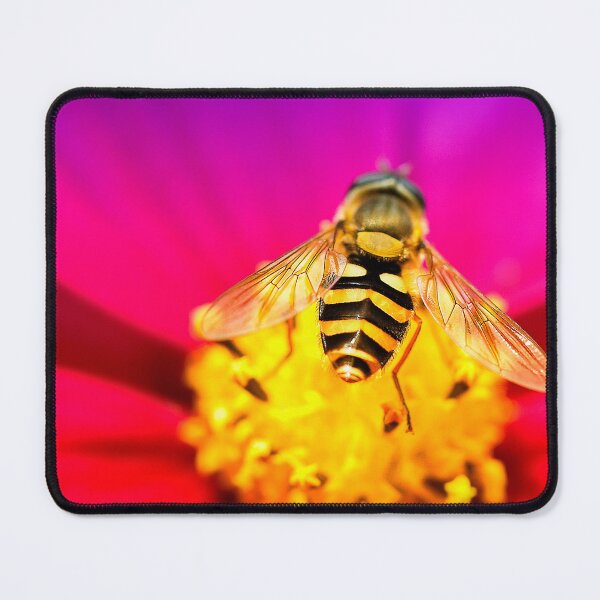 Item preview, Flower feeding Hoverfly by heidiannemorris designed and sold by FOLK ART FUSION by heidiannemorris.