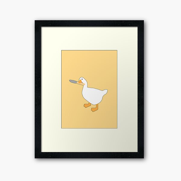 Untitled Goose Game' Poster, picture, metal print, paint by Ilham