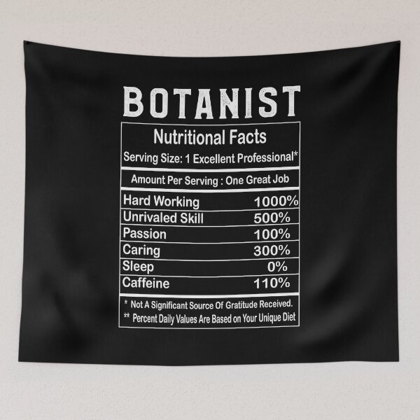 Item preview, Botanist Nutritional Facts Biology Students Teacher Gifts designed and sold by tejoi.