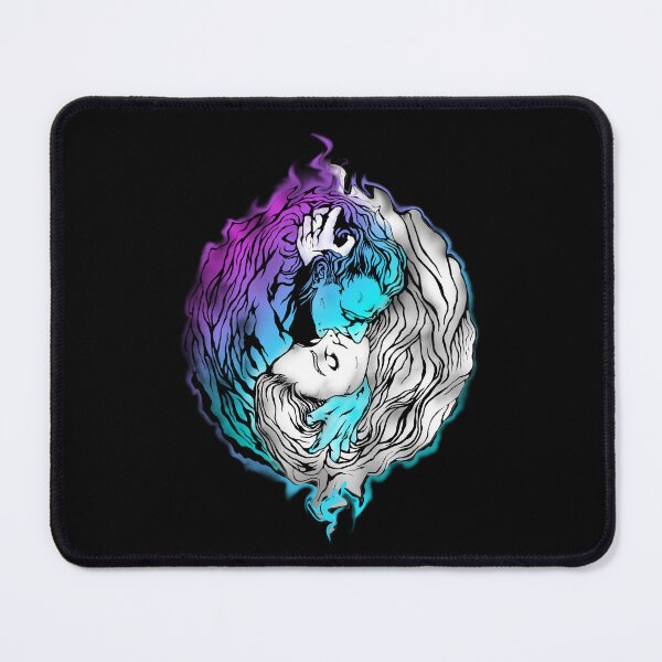 Item preview, Yin Yang Love - Purple and Blue on Dark Background - Hip Hop Psychedelic Style designed and sold by SubQtaneousArt.