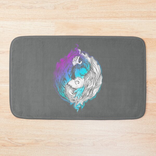 Item preview, Yin Yang Love - Purple and Blue on Dark Background - Hip Hop Psychedelic Style designed and sold by SubQtaneousArt.