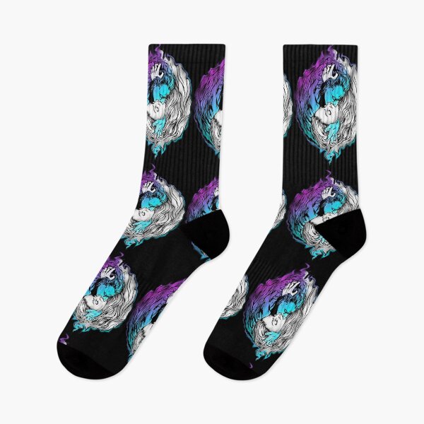 Item preview, Yin Yang Love - Purple and Blue on Dark Background - Hip Hop Psychedelic Style designed and sold by SubQtaneousArt.
