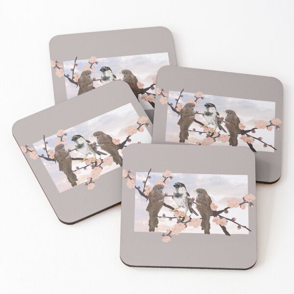 Item preview, Three sparrows sitting in the branches designed and sold by RadMomCreations.