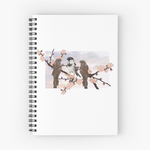 Item preview, Three sparrows sitting in the branches designed and sold by RadMomCreations.