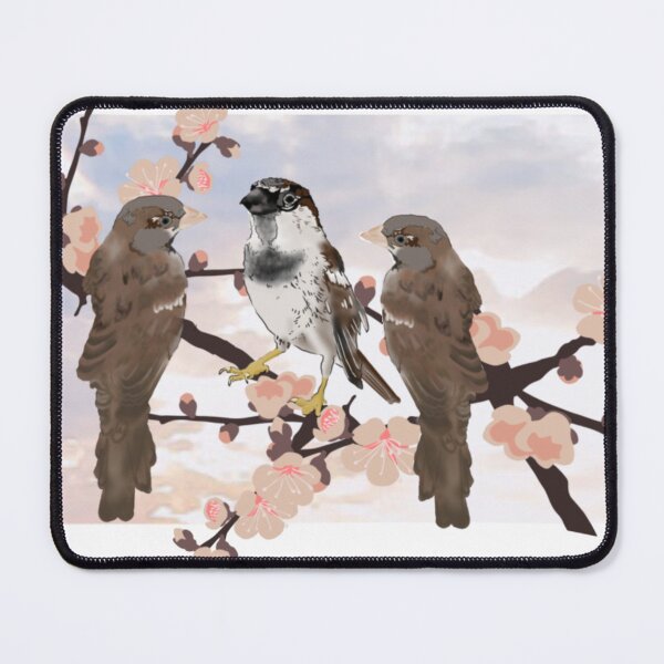 Item preview, Three sparrows sitting in the branches designed and sold by RadMomCreations.