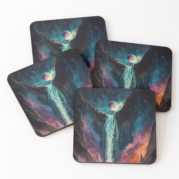Artikelvorschau, SciFi-Wasserfall - Midjourney entworfen und verkauft von BehindCoffee Co.
