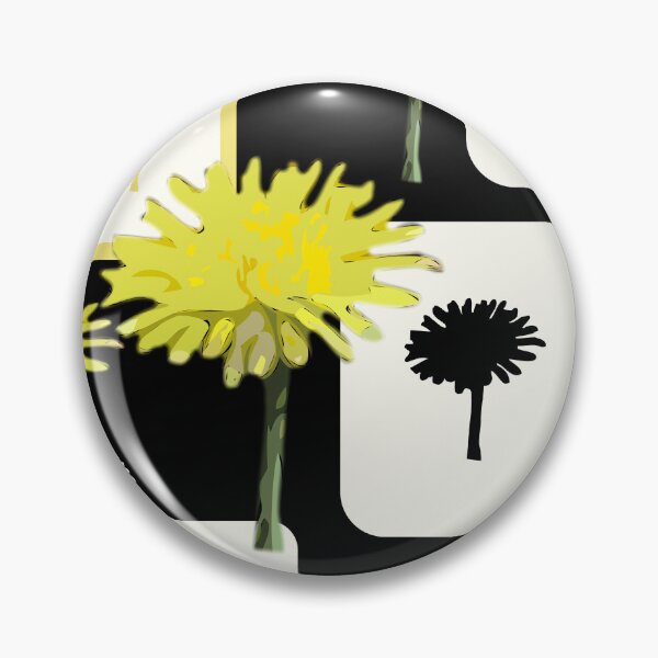 Item preview, Mod Dandelions with White on Black Repeat 5748 designed and sold by Art in My Loft.