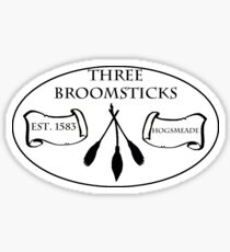 Three Broomsticks Sticker
