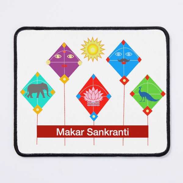 Item preview, Makar Sankranti 2023 modern design white designed and sold by Bakkia.
