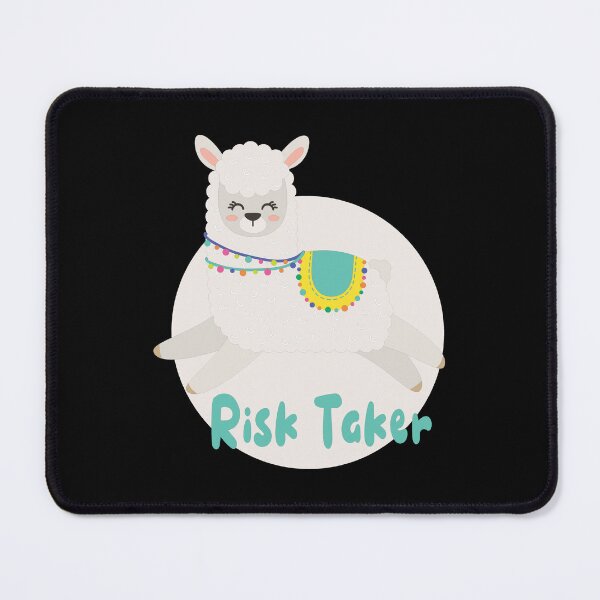 Item preview, Risk taker Kawaii funny happy white llama jumping designed and sold by Awesome 4 all.