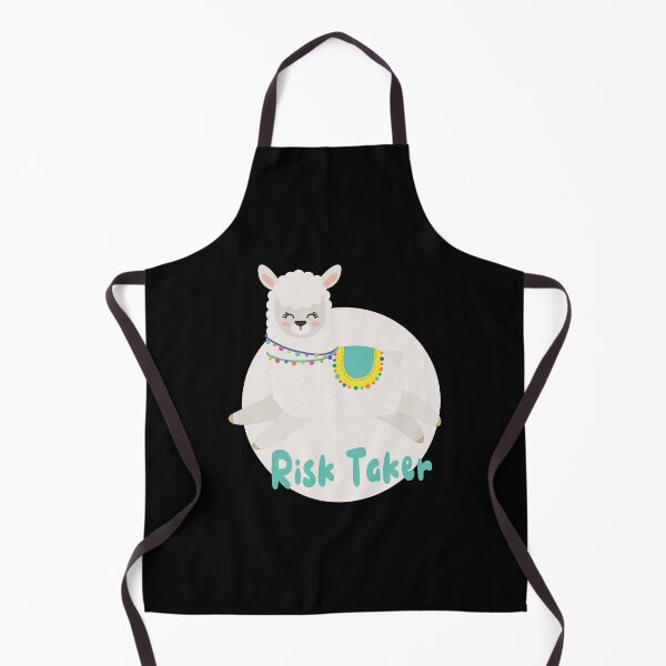 Item preview, Risk taker Kawaii funny happy white llama jumping designed and sold by Awesome 4 all.