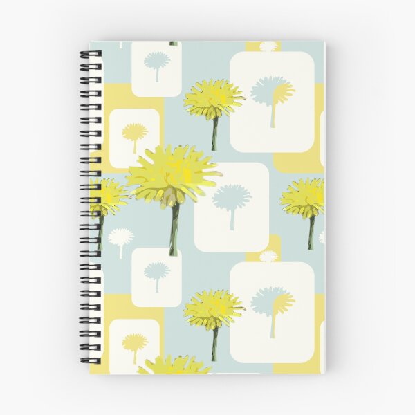 Item preview, Mod Dandelions with White on Pale Aqua Repeat 5748 designed and sold by Art in My Loft.